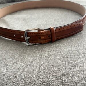 Cole Haan Tan Leather Belt with Silver Buckle
Mens size 36
